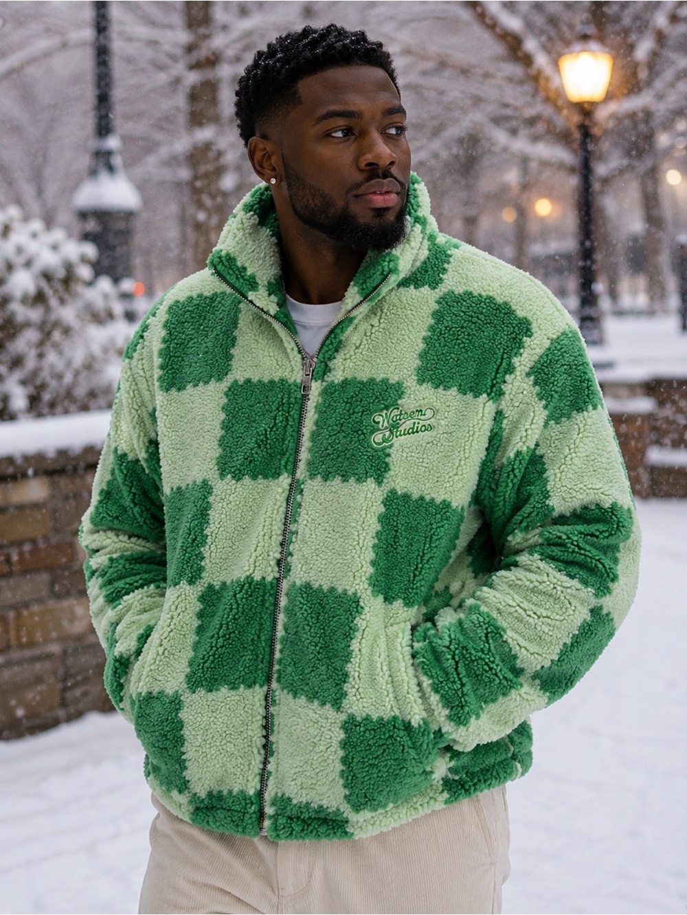 NWT Watson Sherpa jacket in spearmint. Size Medium